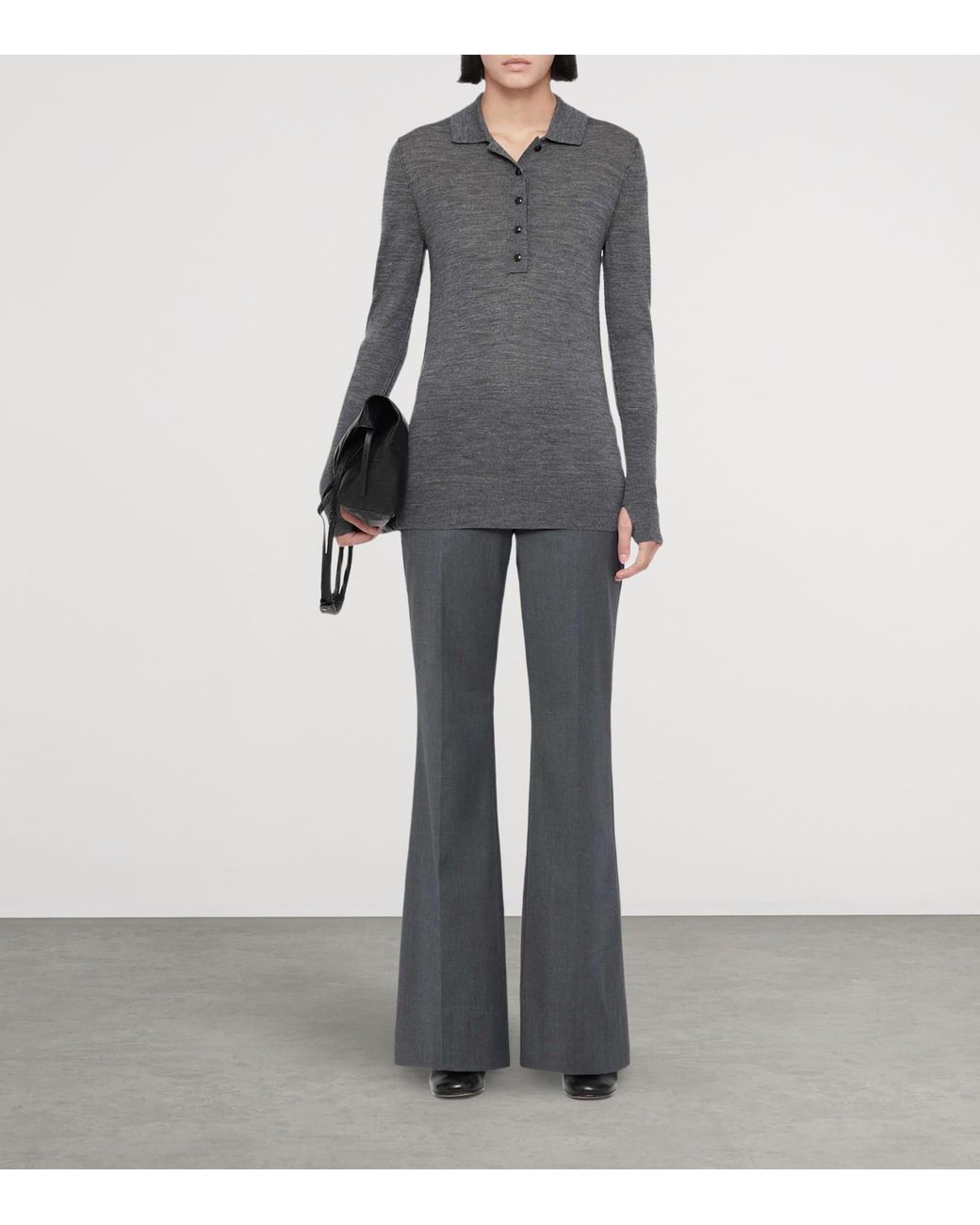 AllSaints Blue Solace Bootcut Trousers