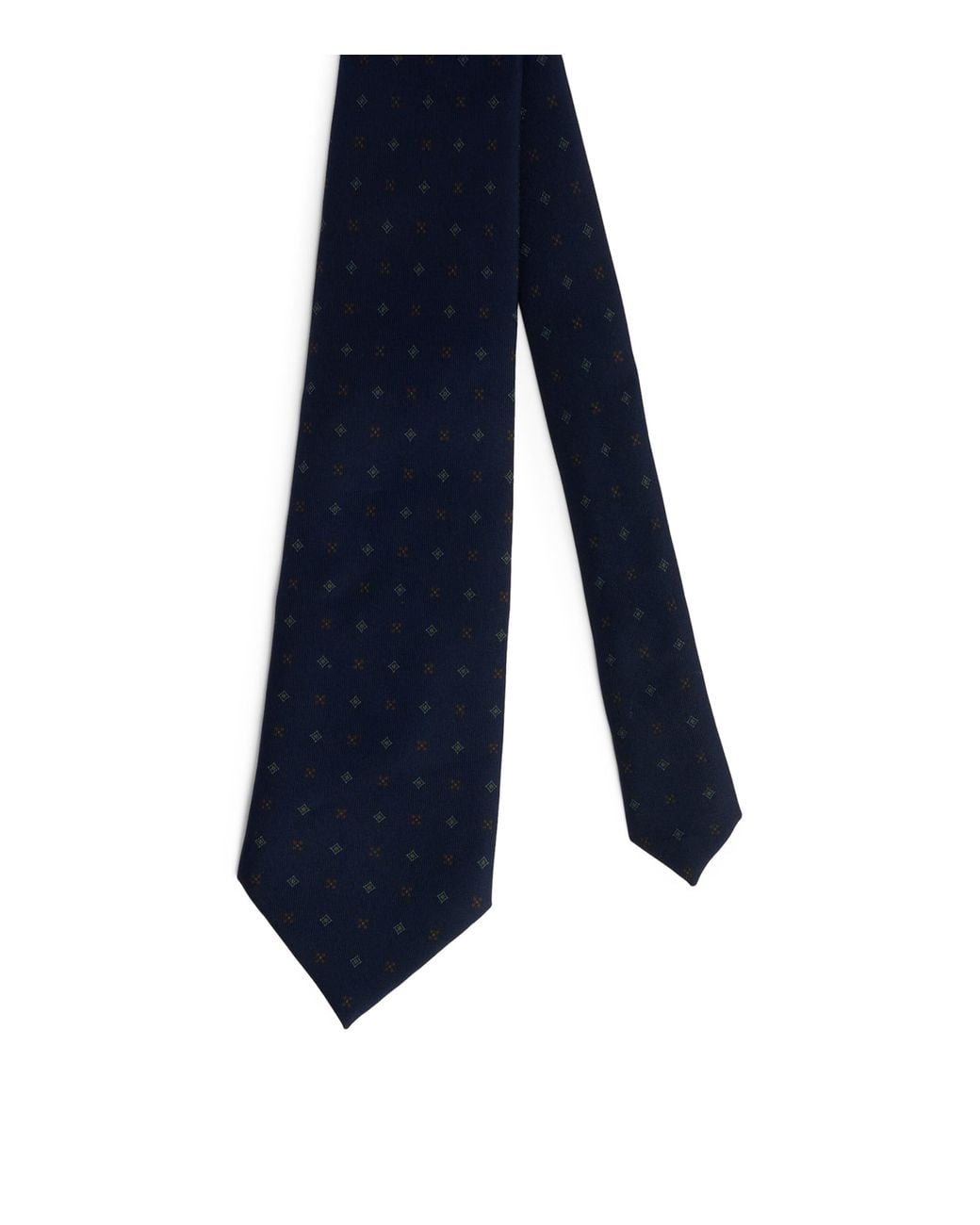 Dunhill Blue Silk Printed Tie for men
