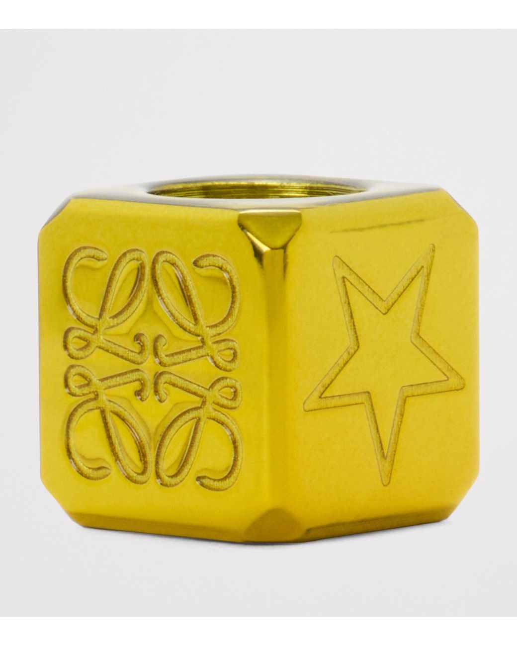 Loewe Yellow Star Dice Bag Charm