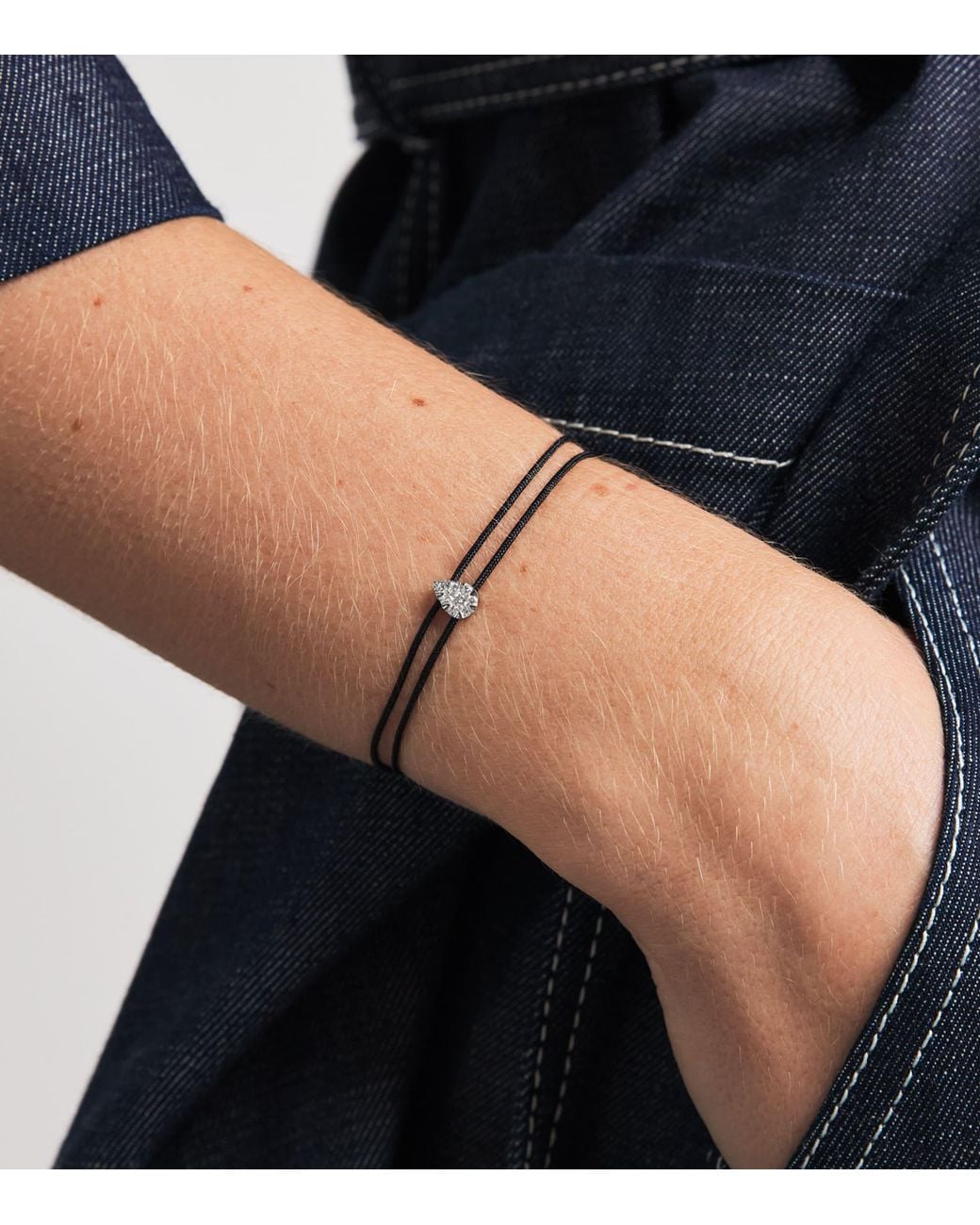PERSÉE Natural And Diamond Danaé Cord Bracelet