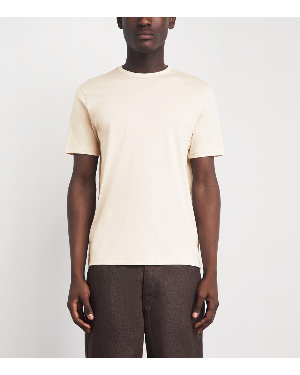 Sunspel White Supima Cotton Classic T-Shirt for men