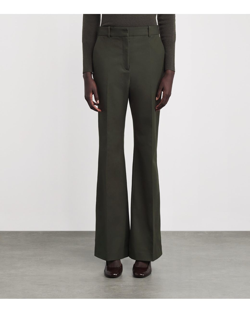 Joseph Gray Stretch-Gabardine Tafira Trousers