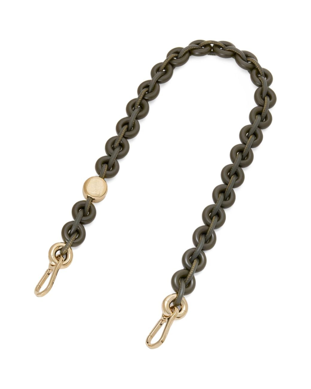 Loewe Metallic Leather Tonal Donut Bag Strap