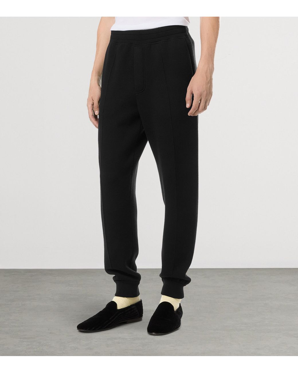 Tom Ford Black Wool-Blend Sweatpants for men