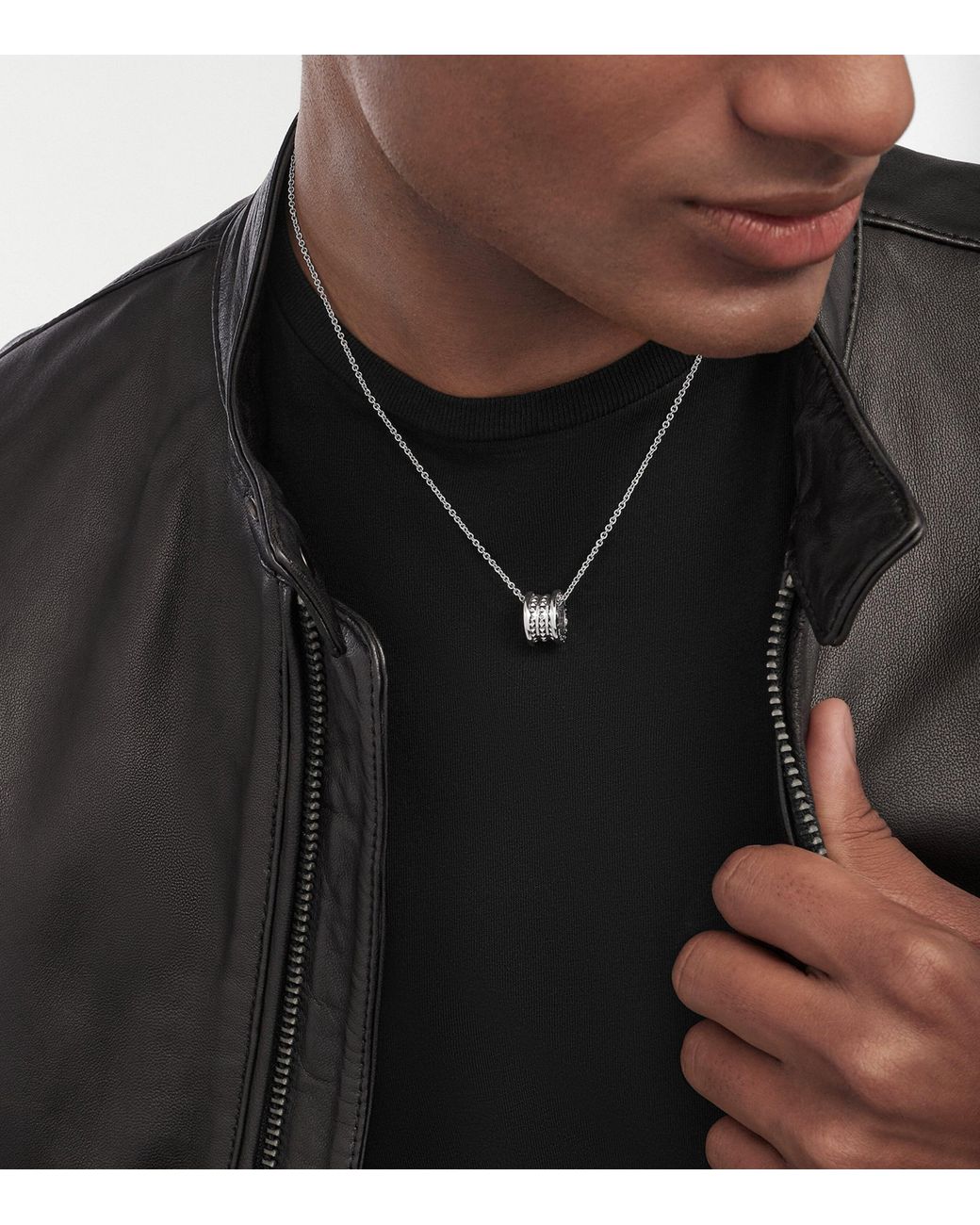 BVLGARI Metallic And Steel Save The Children Necklace