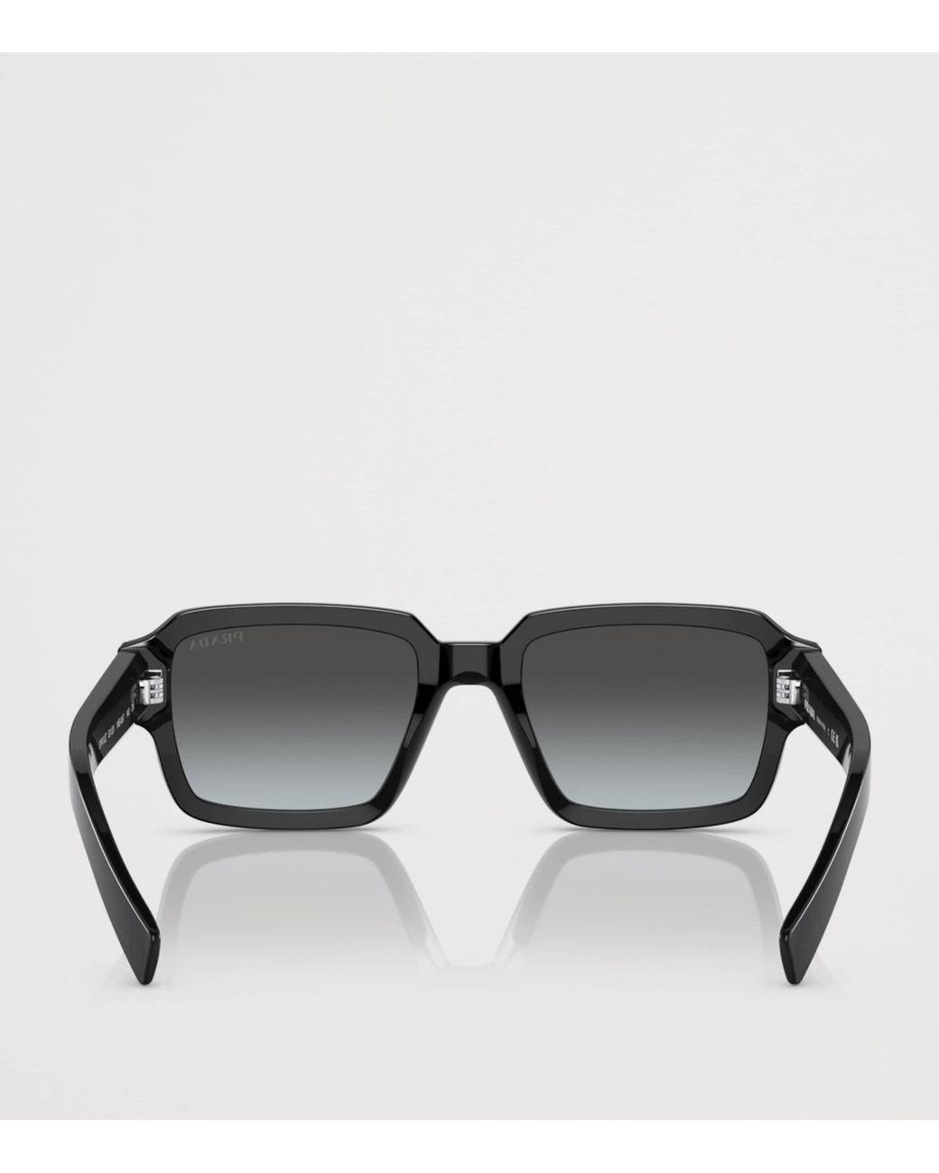 Prada Black Acetate Square Sunglasses for men