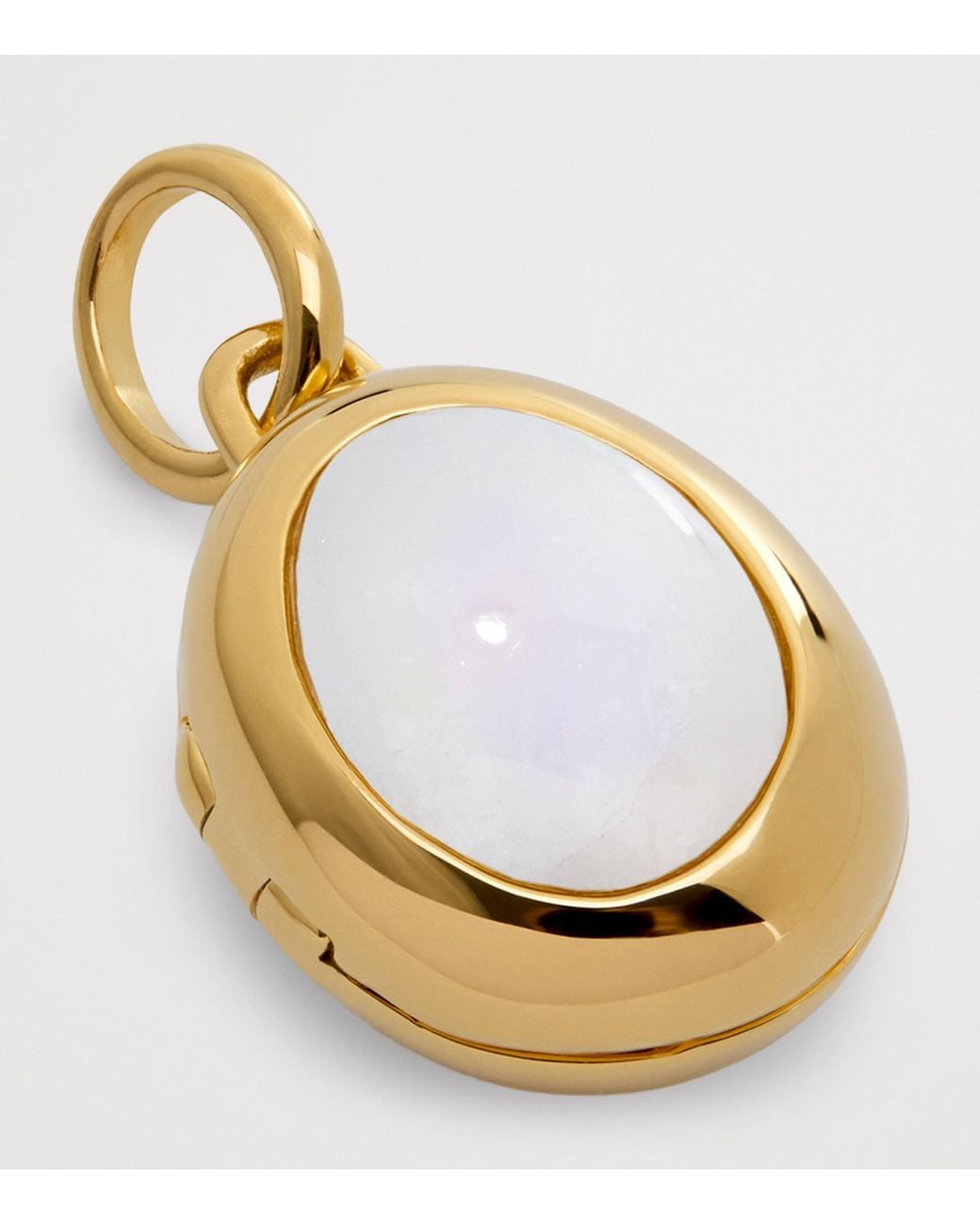 Monica Vinader Metallic Vermeil And Moonstone June Birthstone Locket