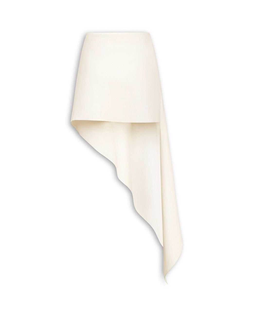 Alaïa White Asymmetric Pointed Skirt