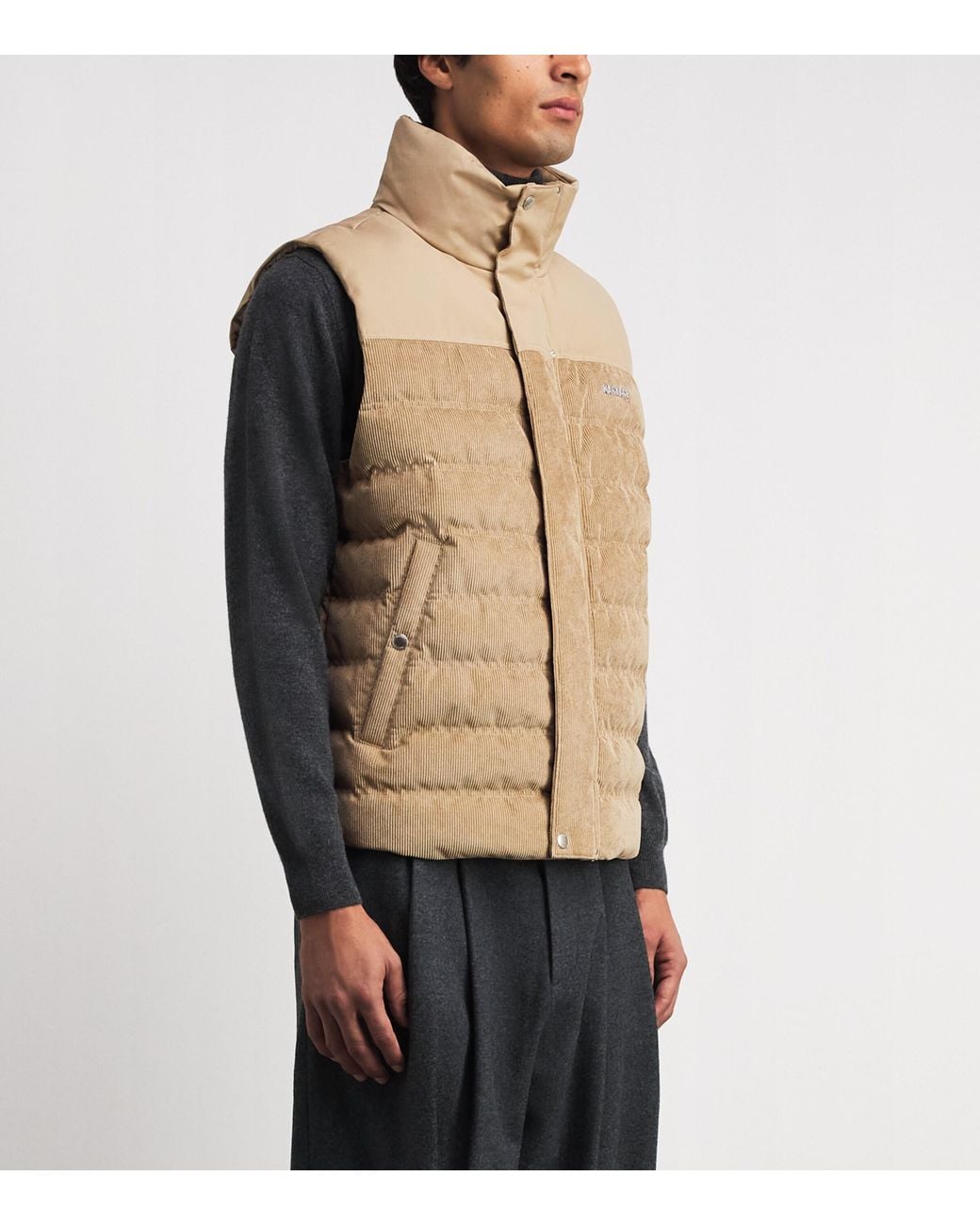 Mackage Natural Corduroy Down-Padded Gilet for men