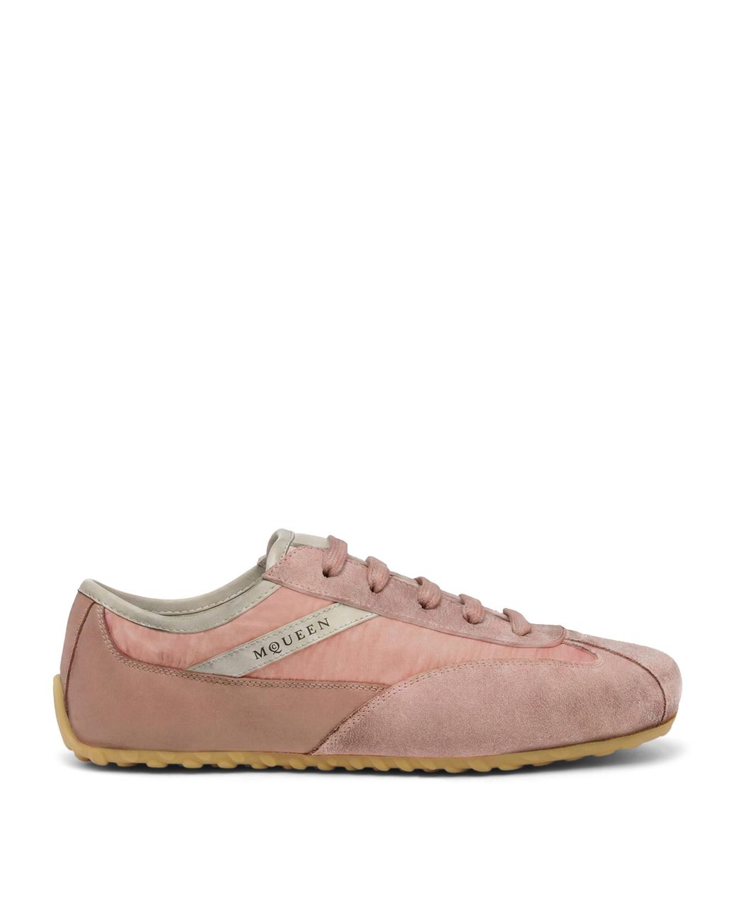 McQueen Pink Suede Boxe Sneakers