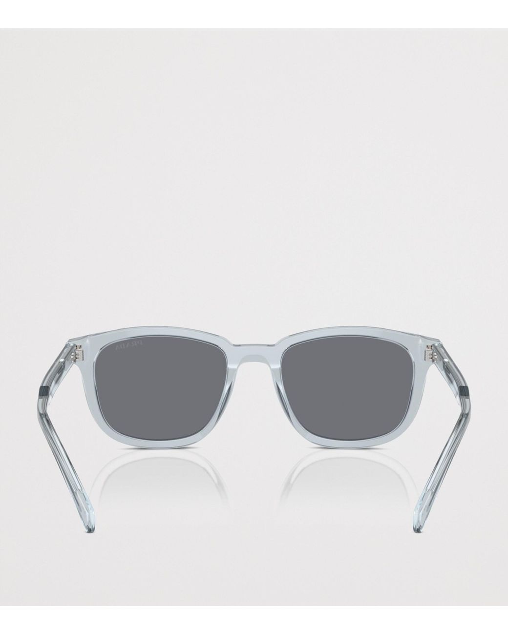 Prada Gray Acetate Pillow Sunglasses for men