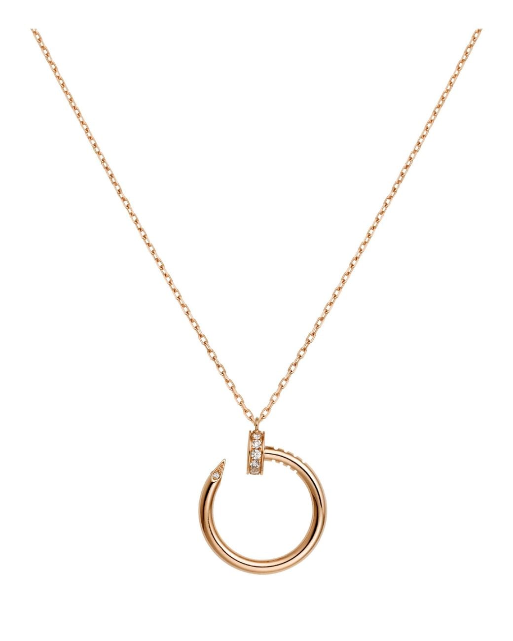 Cartier Metallic And Diamond Juste Un Clou Necklace