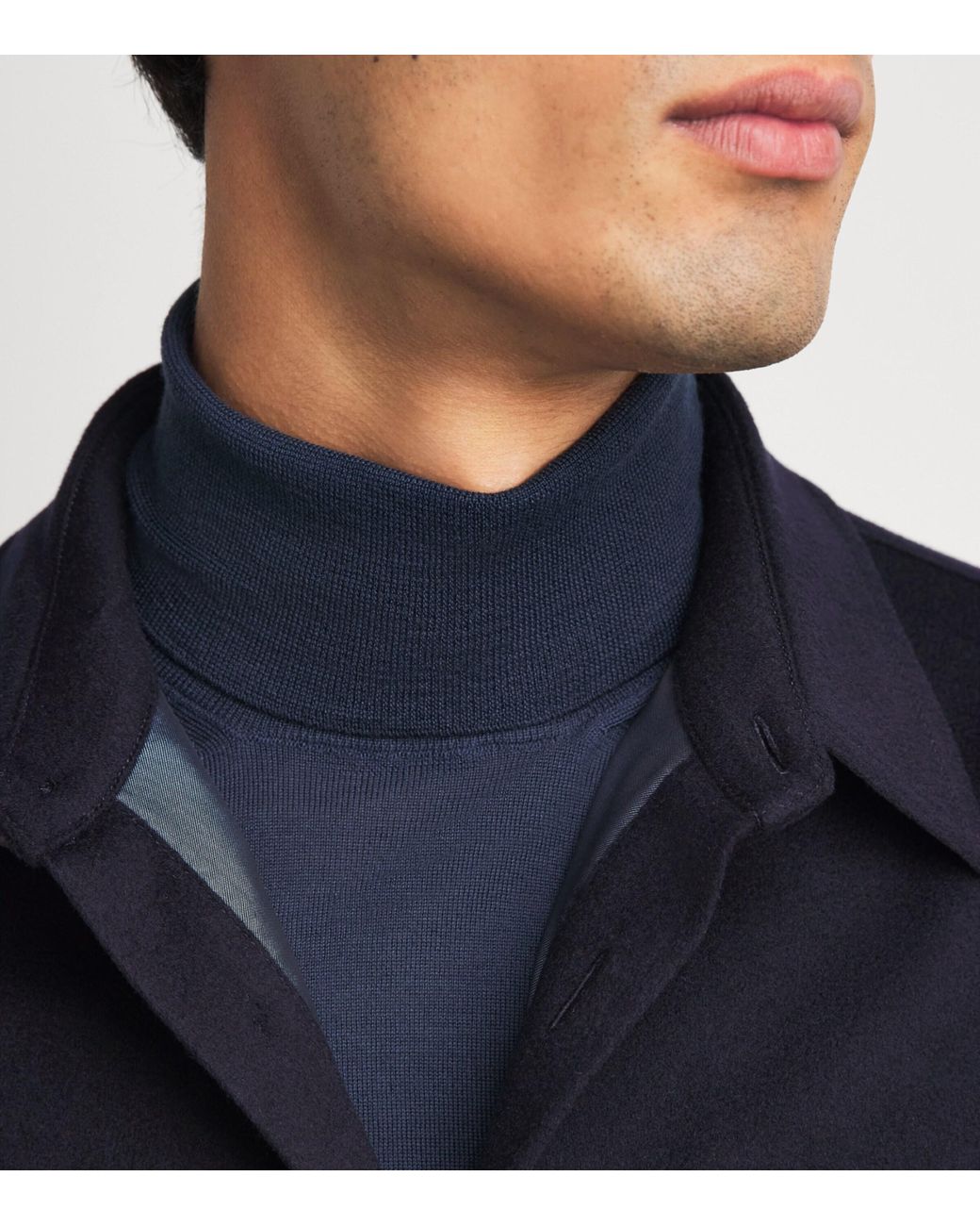 Paul & Shark Blue Cashmere Overshirt for men