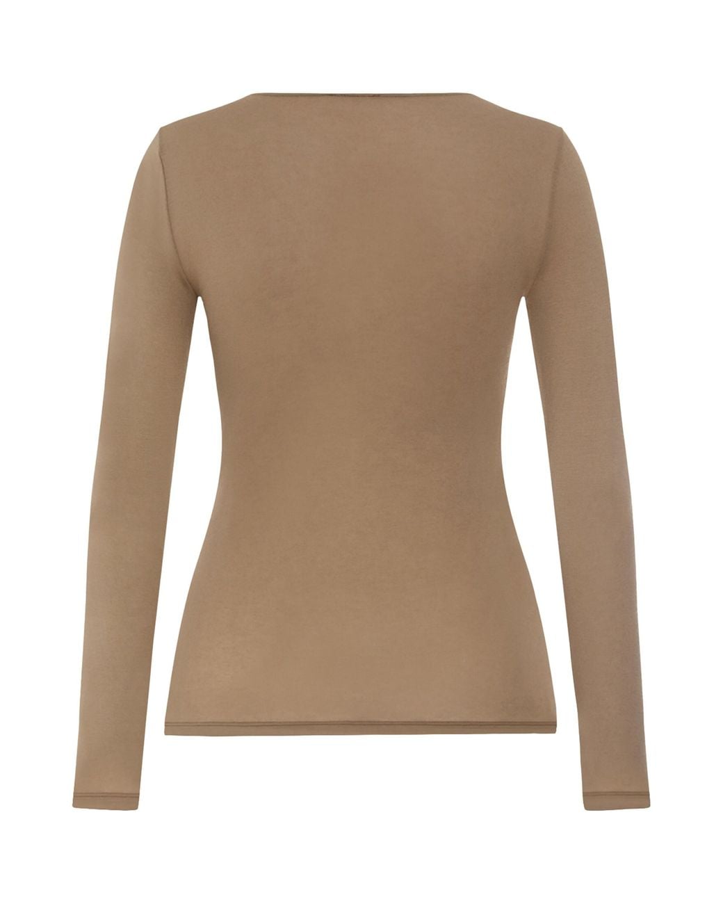 Hanro Brown Ultralight Long-Sleeve T-Shirt