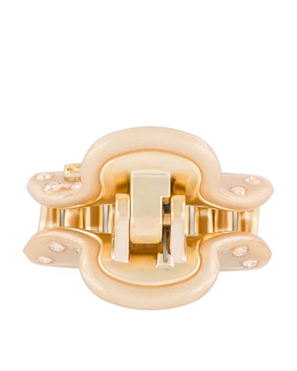 Alexandre De Paris Natural Plated Crystal-Embellished Claw Hair Clip
