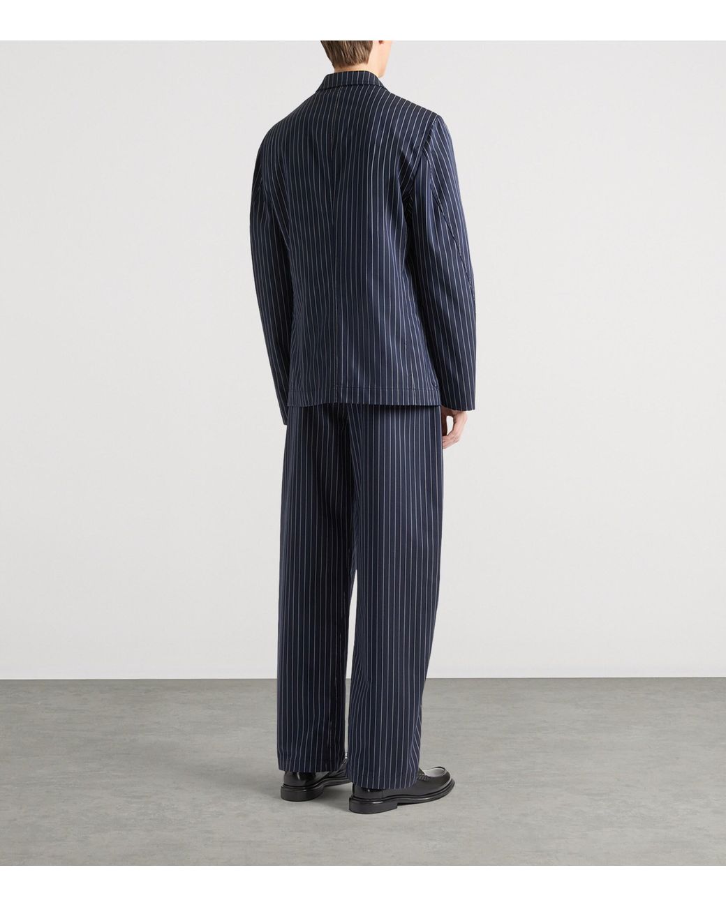 Givenchy Blue Stripe Deconstructed Blazer for men