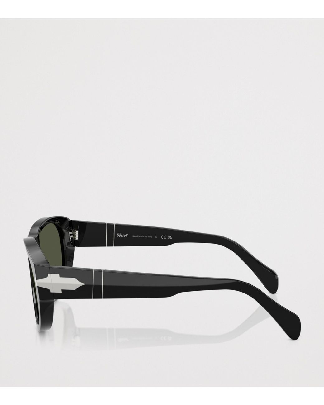 Persol Green Acetate Irregular Sunglasses