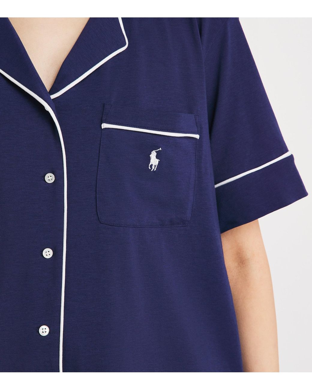 Polo Ralph Lauren Blue Piping Pyjama Set
