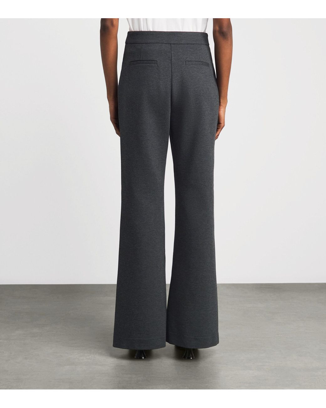Toccin Gray Gaia Wide-Leg Trousers