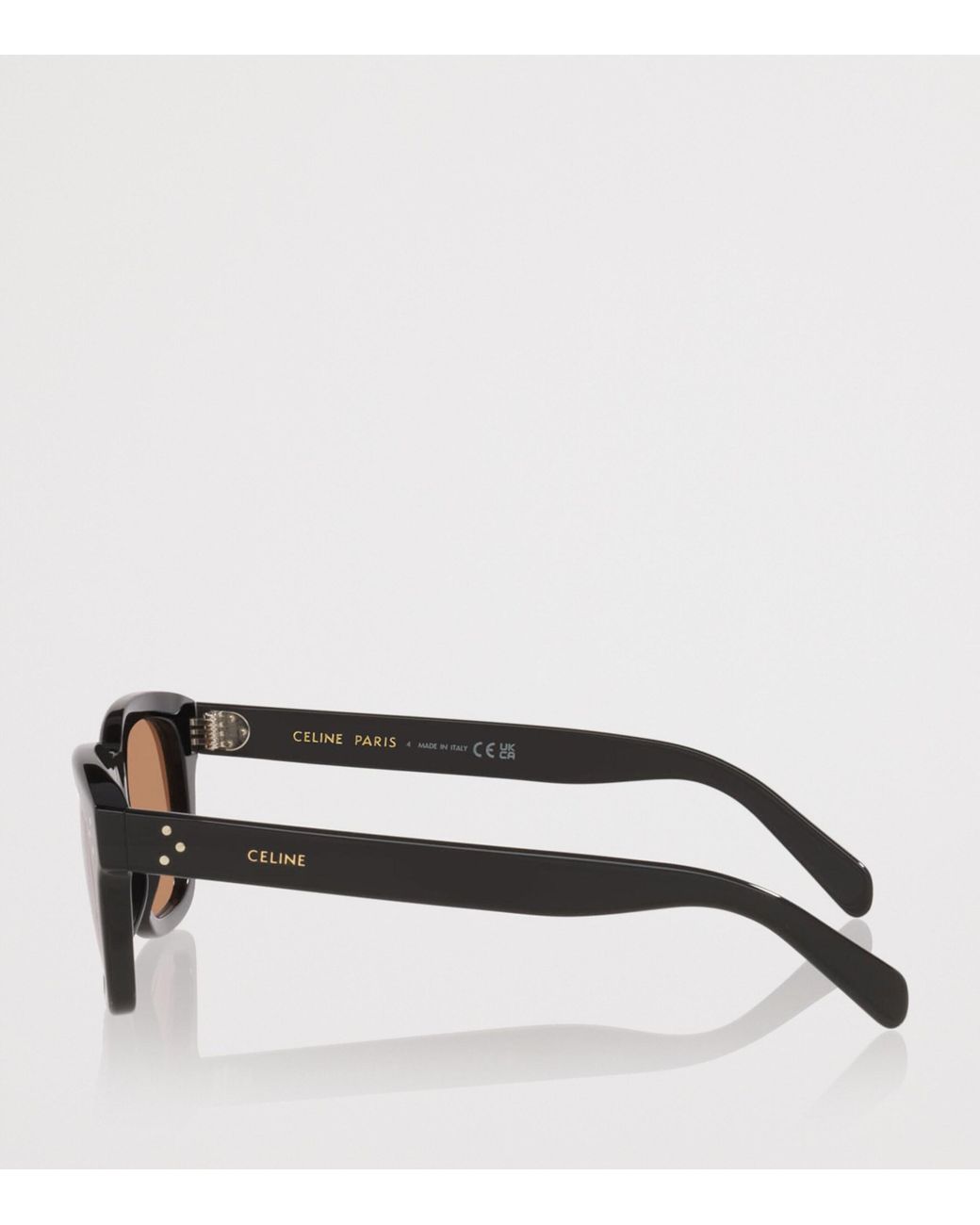 Céline Brown Acetate 3 Dots Cl40232I Irregular Sunglasses for men