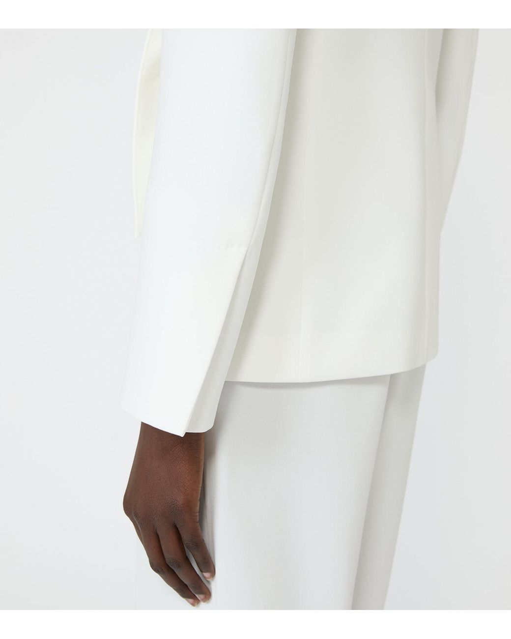 Max Mara White Sash-Tie Blazer