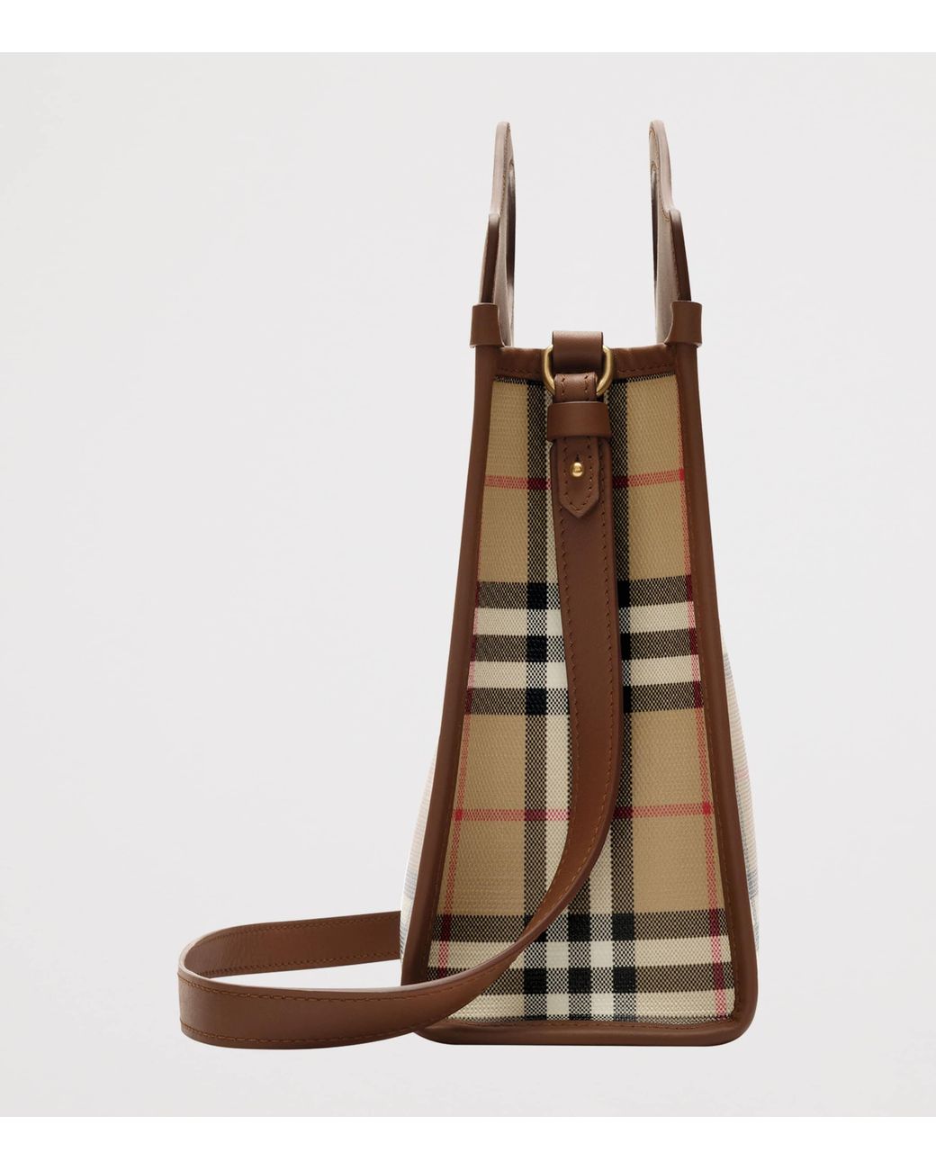 Burberry Brown Small Check Pocket Bag