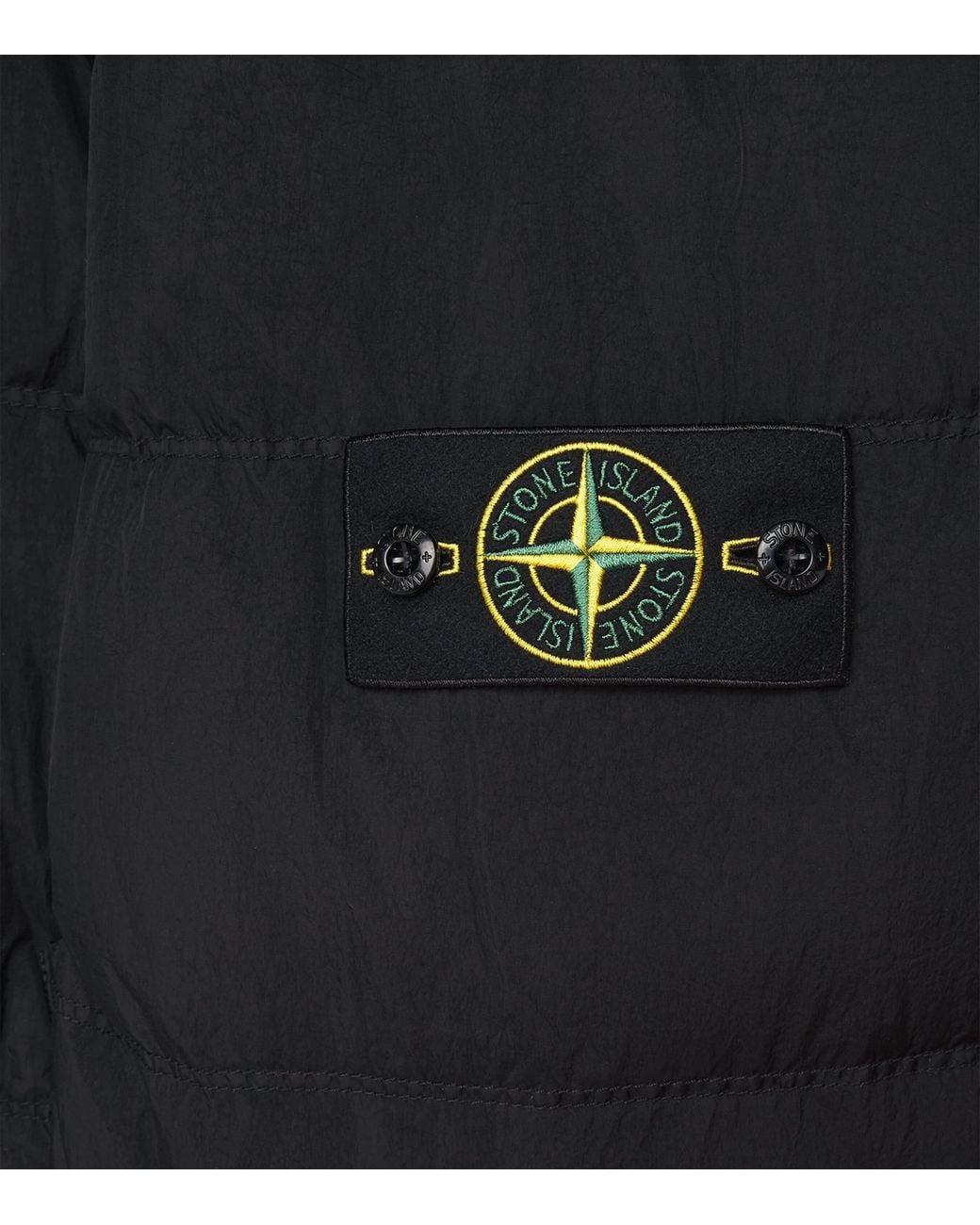 Stone Island Black Crinkle Reps Ny Puffer Jacket for men