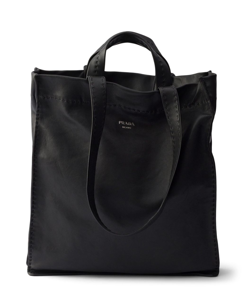 Prada Black Nappa Leather Tote Bag for men