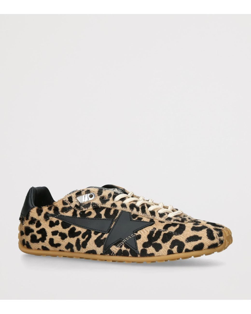 Golden Goose Deluxe Brand Brown Pony Hair Leopard Marathon Speed Sneakers