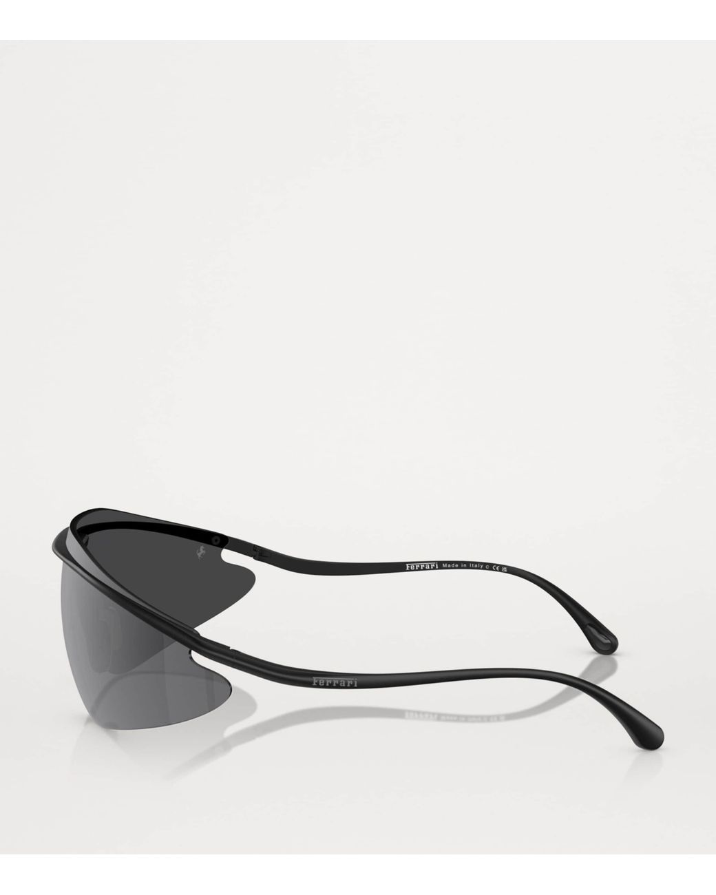Ferrari Gray Metal Irregular Sunglasses