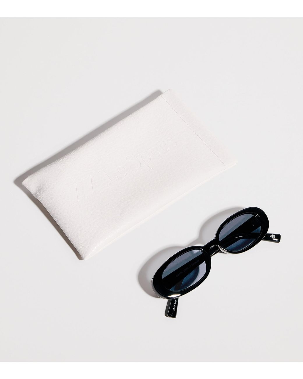 Le Specs Blue Oval Outta Love Sunglasses
