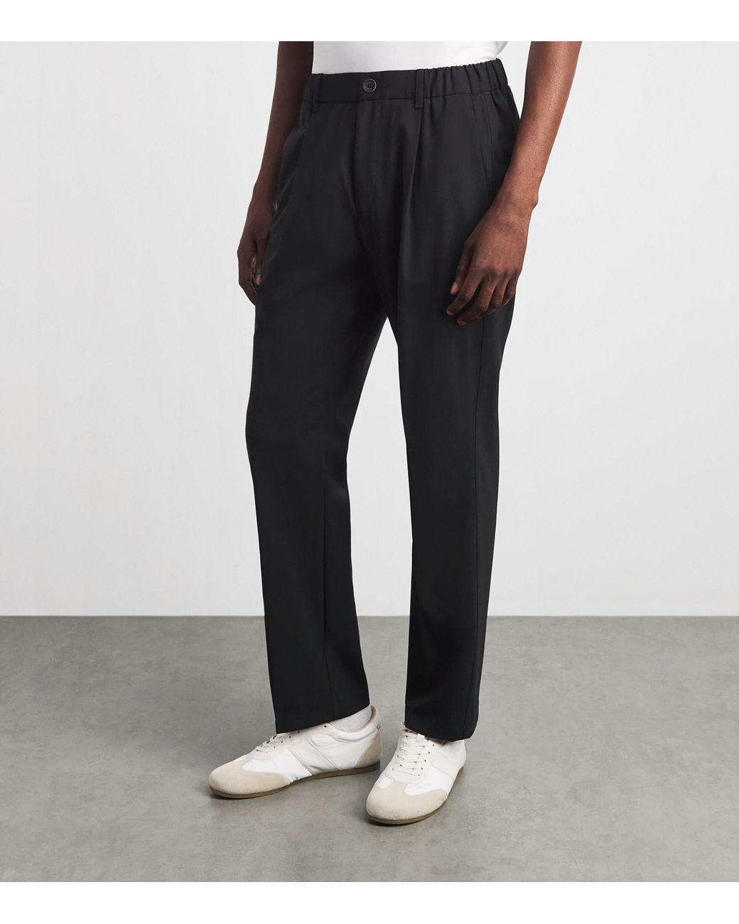 Herno Black Technical Drawstring Trousers for men