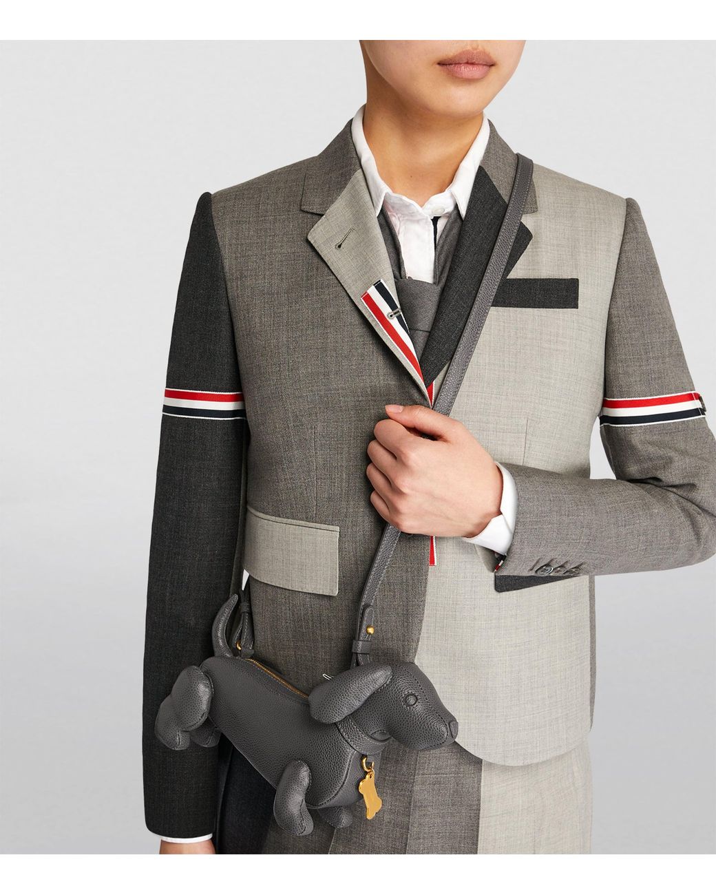 Thom Browne White Mini Hector Cross-Body Bag