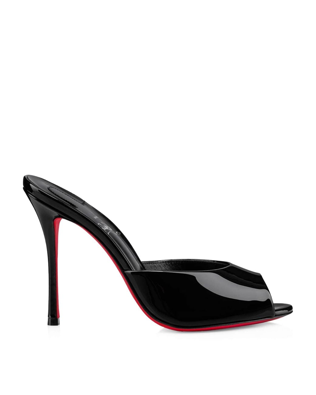 Christian Louboutin Black Me Dolly Patent Leather Mules 100
