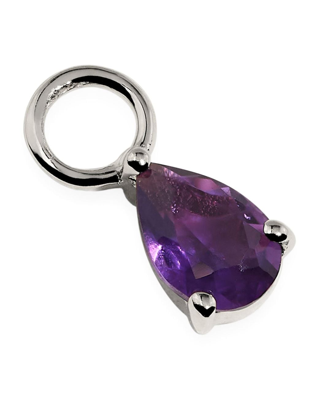 Astrid & Miyu Purple And Amethyst February Birthstone Earring Charm