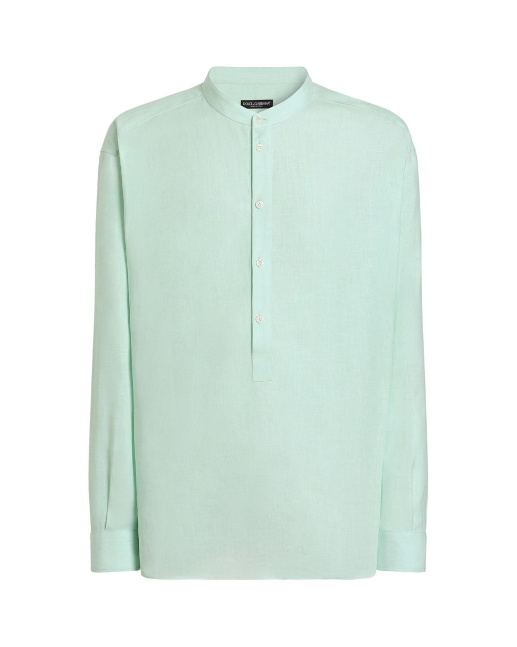 Dolce & Gabbana Green Linen Shirt for men