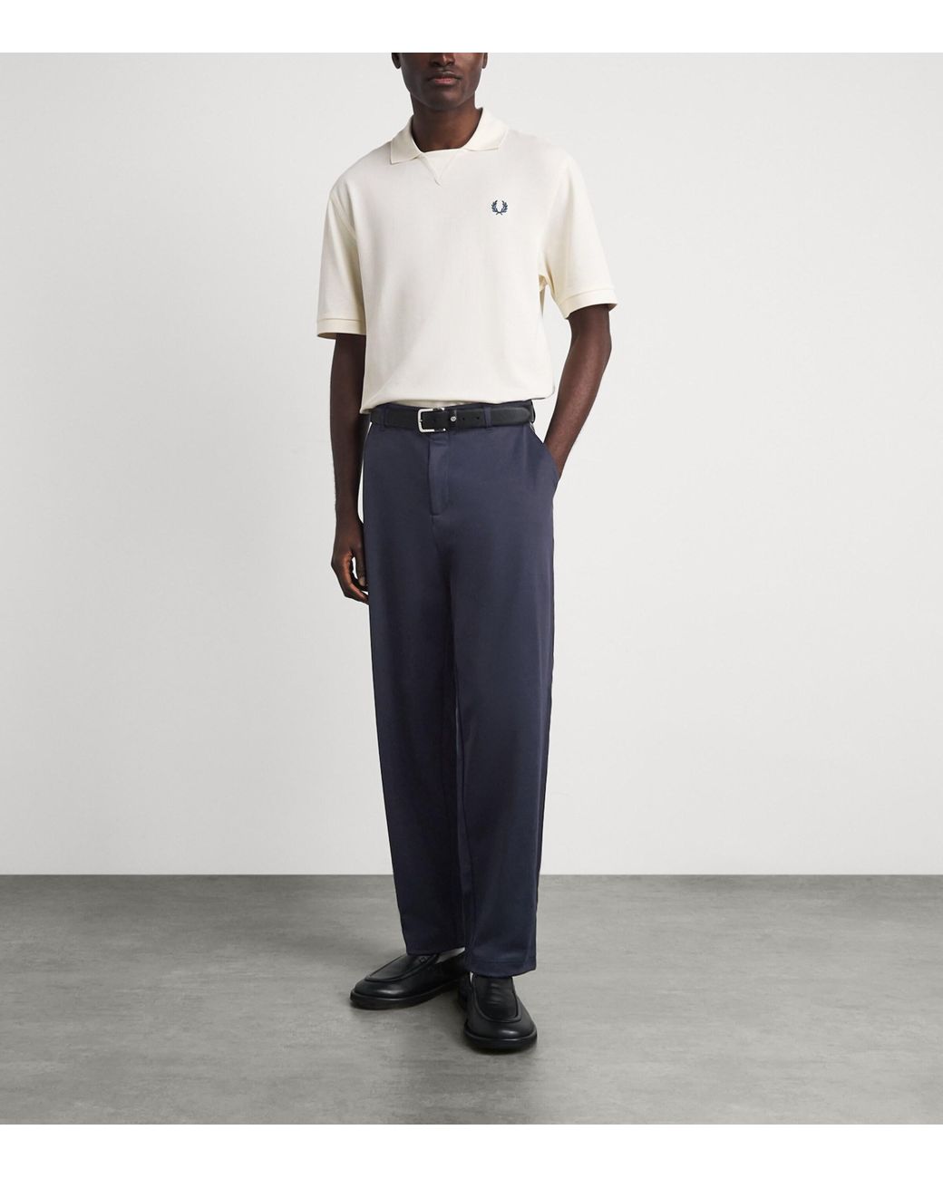 Fred Perry Blue Woven Tape Track Sweatpants for men