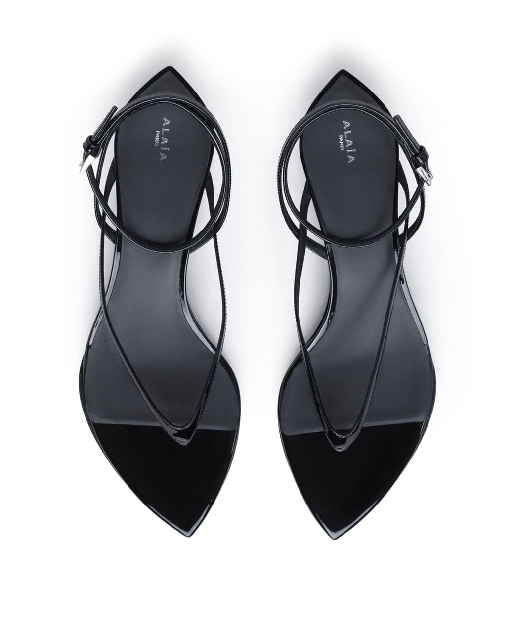 Alaïa White Tongs Wedge Sandals 30