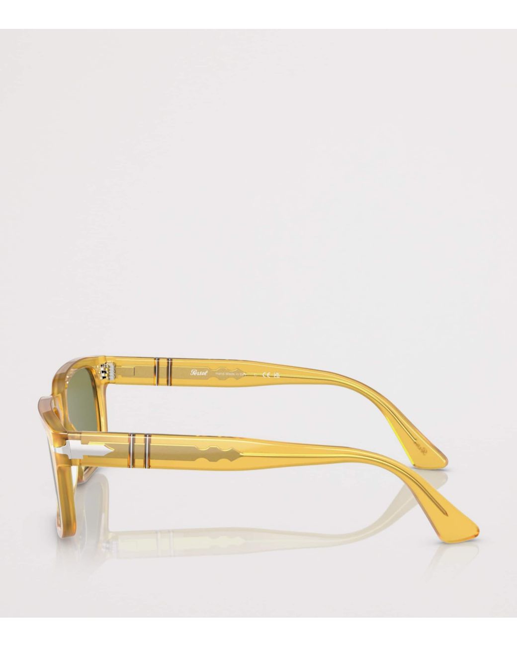 Persol Green Acetate Rectangle Sunglasses