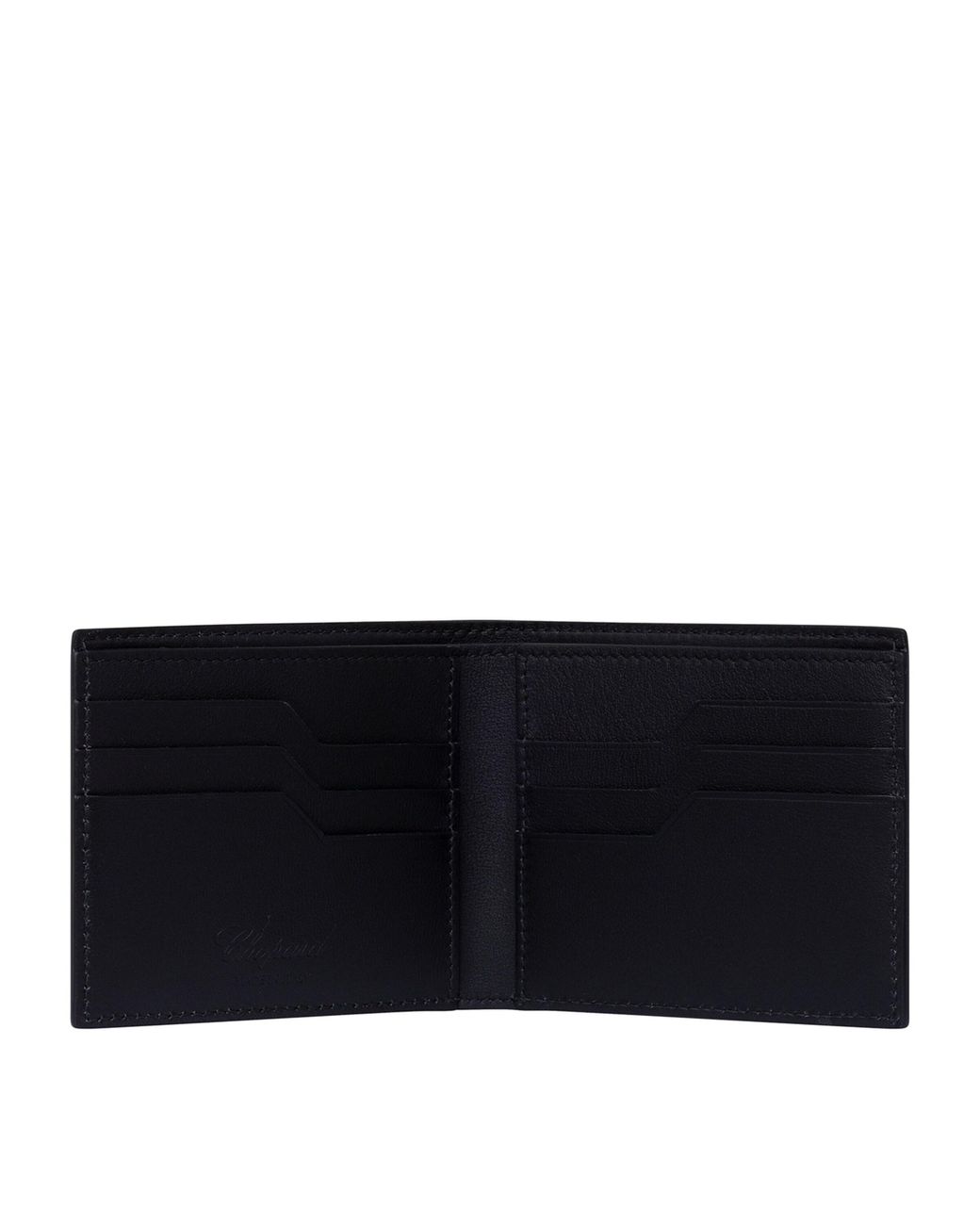 Chopard Black Mini Leather Heritage Bifold Wallet