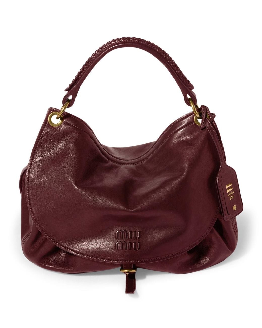 Miu Miu Red Leather Rendez-Vous Shoulder Bag
