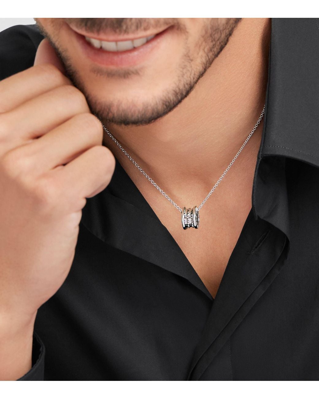 BVLGARI Metallic And Steel Save The Children Necklace