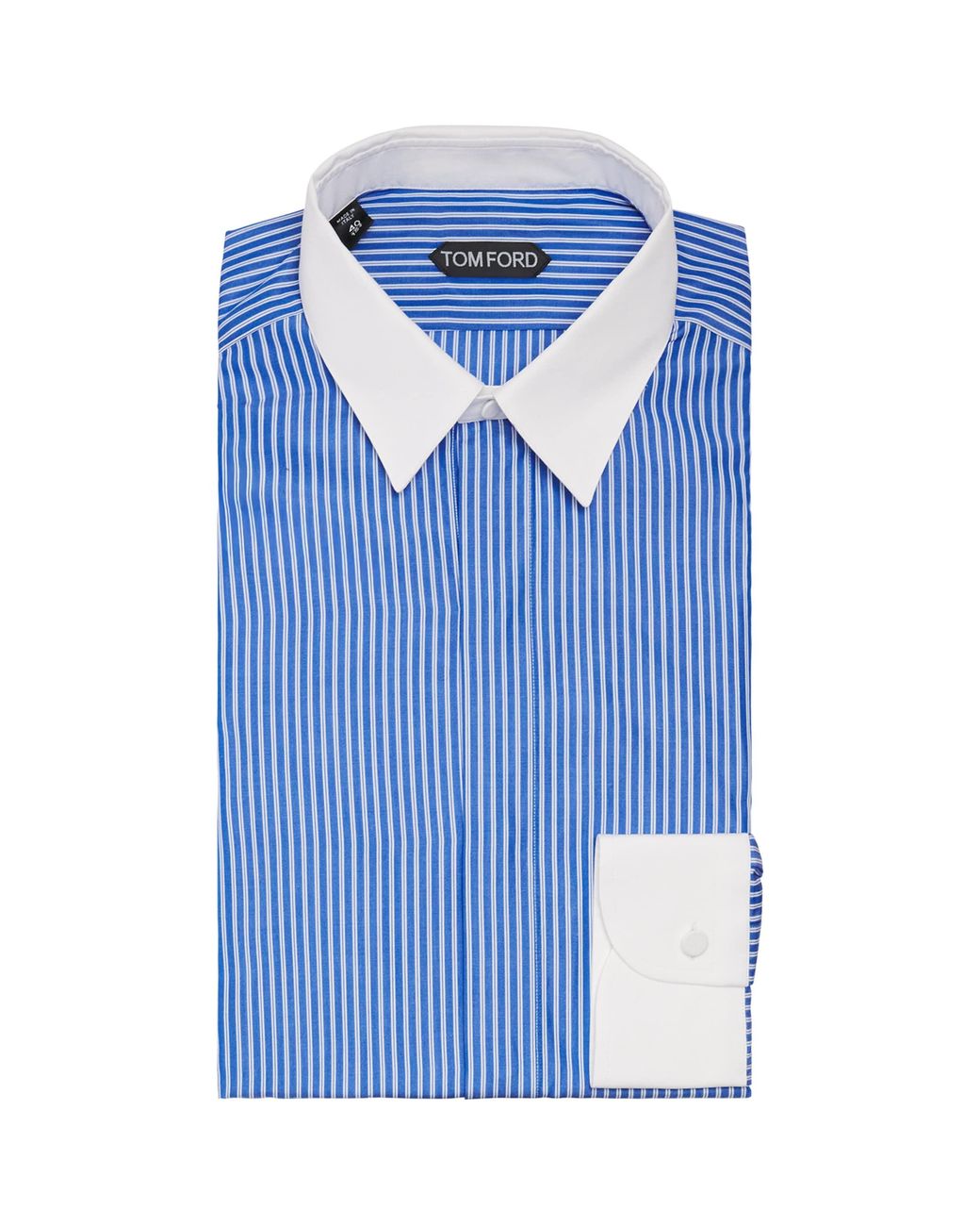 Tom Ford Blue Cotton Stripe Shirt for men