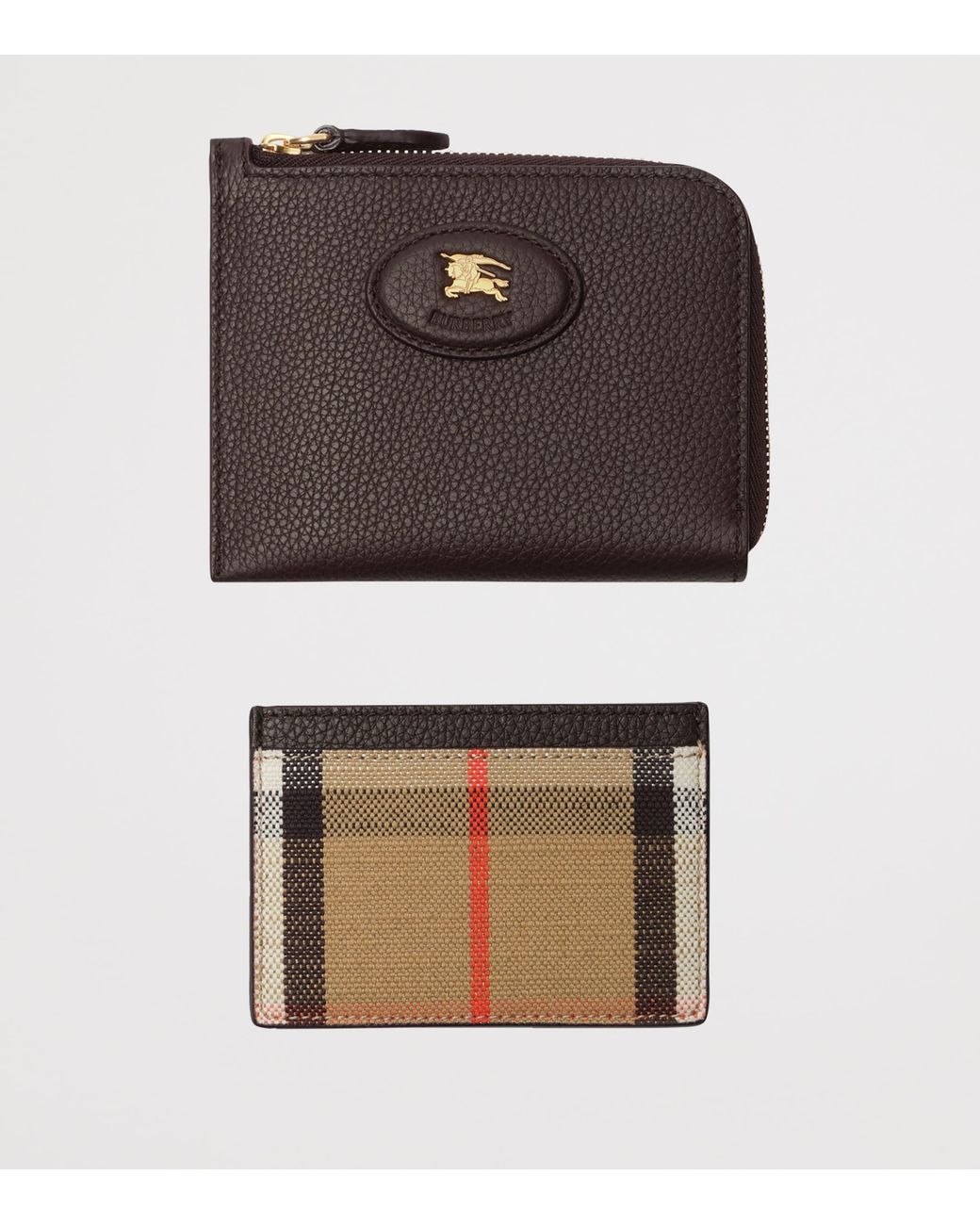 Burberry Black Leather Bloomsbury Zip Wallet