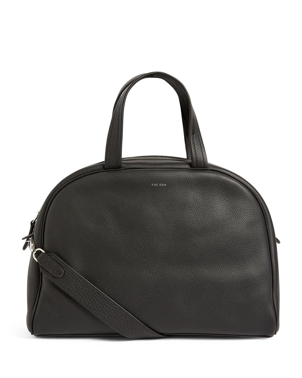 The Row Leather Bowling Bag in Black Lyst