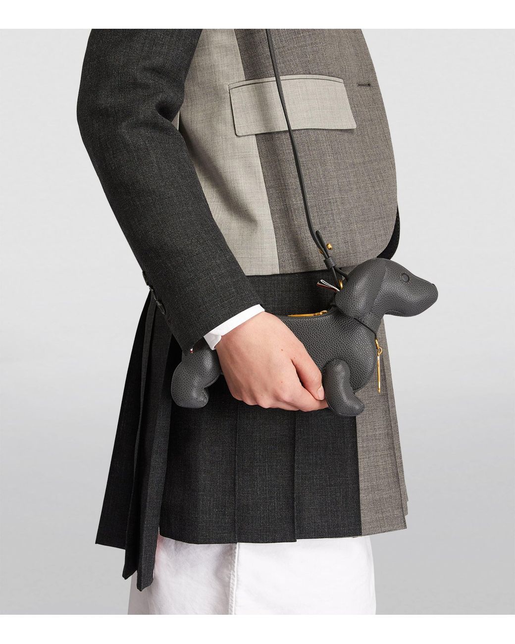 Thom Browne White Mini Hector Cross-Body Bag