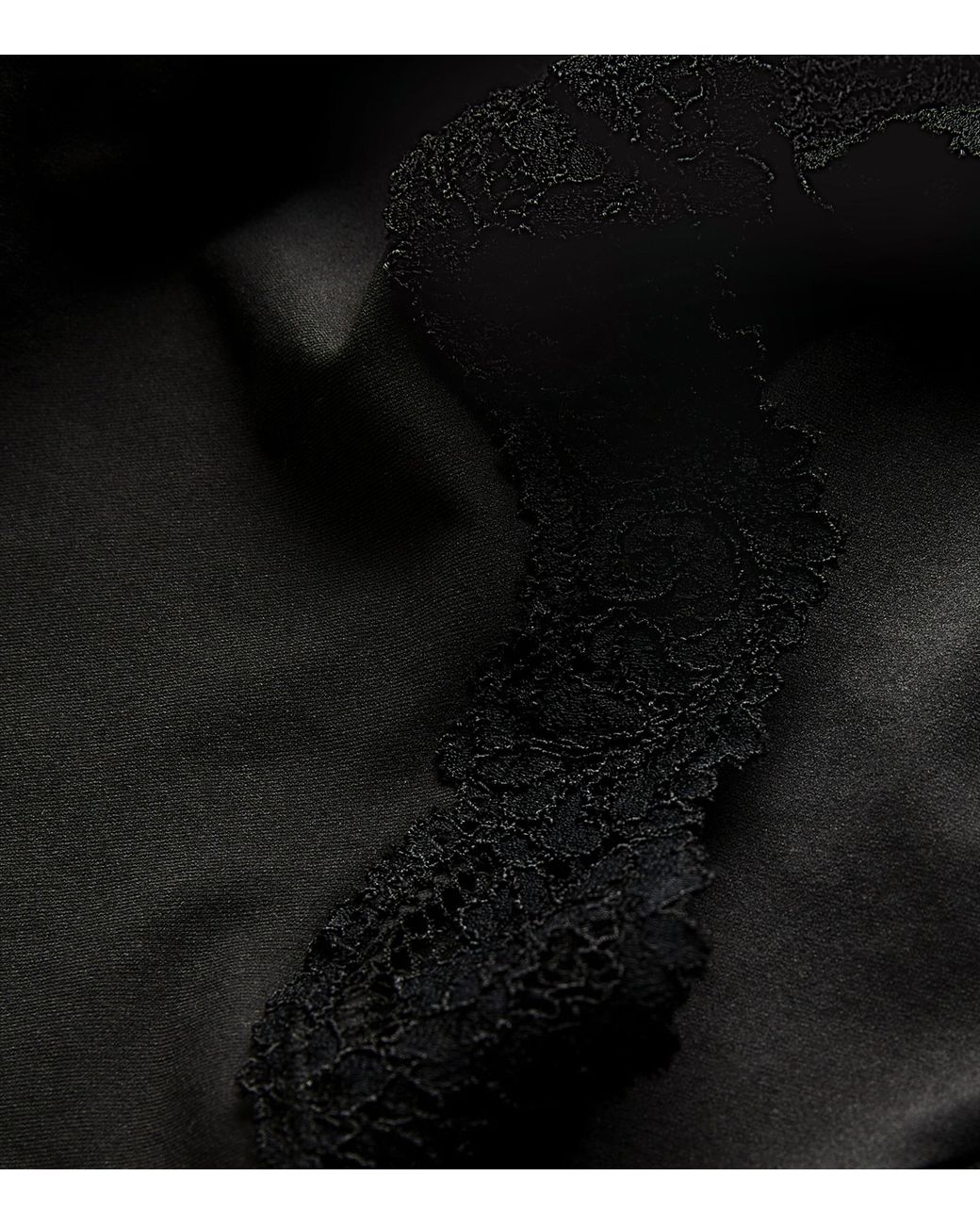Skims Black Fits Everybody Lace-Trim Boyshort Briefs