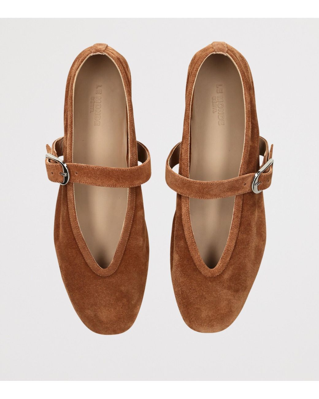 Le Monde Beryl Brown Suede Stella Flats