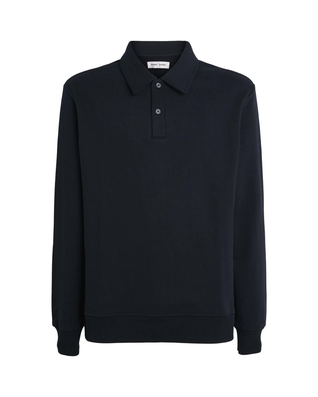 Samsøe & Samsøe Blue Cotton-Blend Samarcel Polo Shirt for men