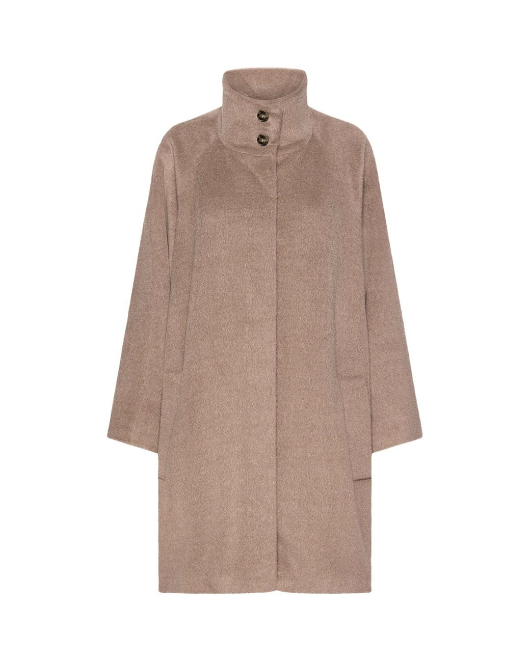 Marella Brown Alpaca-Virgin Wool Coat
